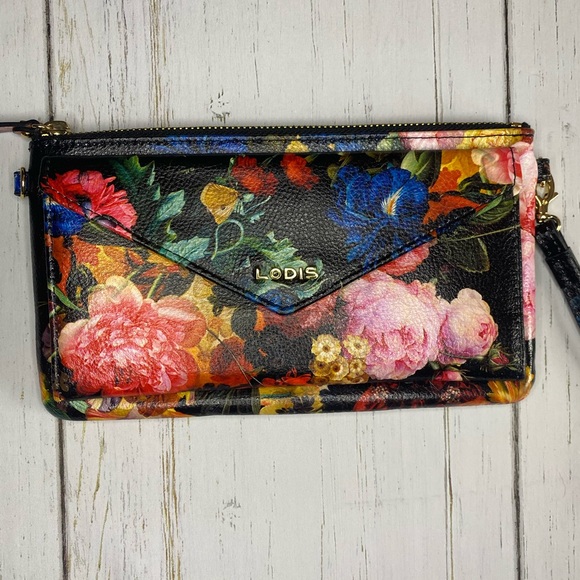Lodis Handbags - Lodis floral wallet clutch